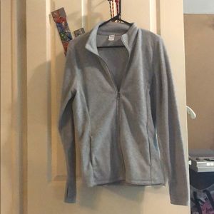 Zip up workout jacket